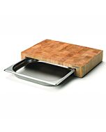 Cutting board with stainless steel drawer - Stirnholz (Various)