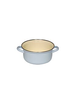 RIESS casserole with chrome rim, 18cm, 1.5L - blue
