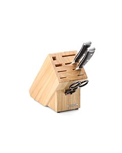 Knife block rubberwood / acacia