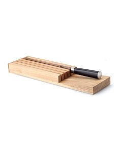 Knife block- board for drawer /rubber tree 