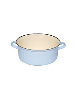 Riess casserole dish with chrome rim 24cm - Pastel Blue