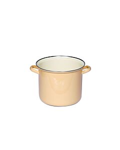 Riess pot with chrome rim 20cm 4L- Golden yellow
