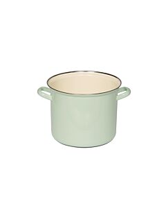 Riess pot with chrome rim 22cm 6L - Nile Green