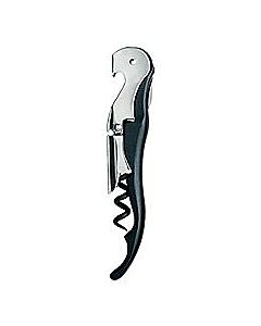 Waiter corkscrew with 2 fold lever action