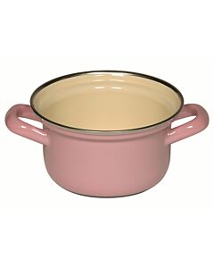 RIESS casserole with chrome rim 12cm, 0.5L - pink