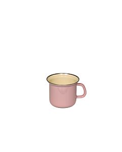 RIESS pot w. chrome rim 12cm, 1L - pink